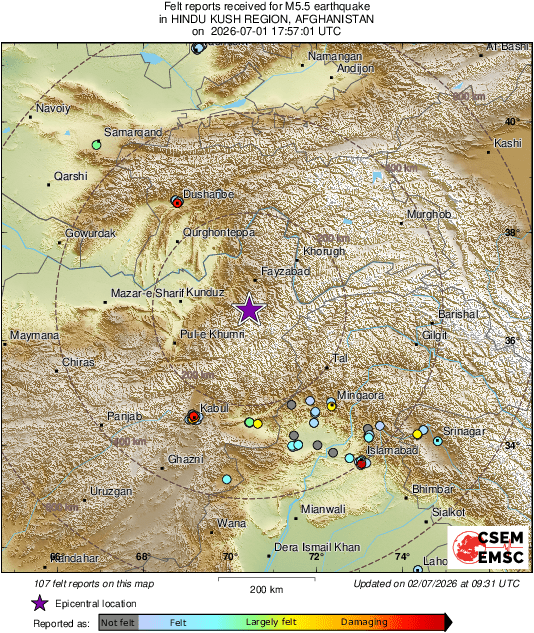intensity map